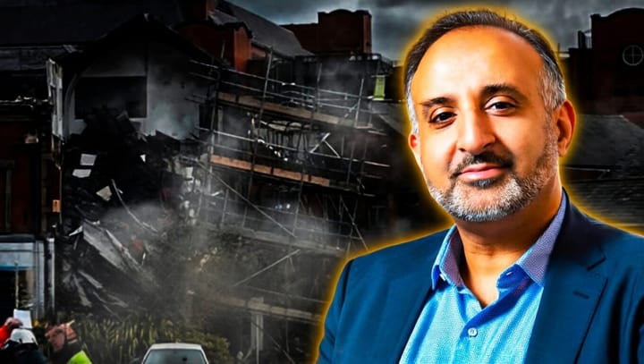 A Building Collapsed in Oldham